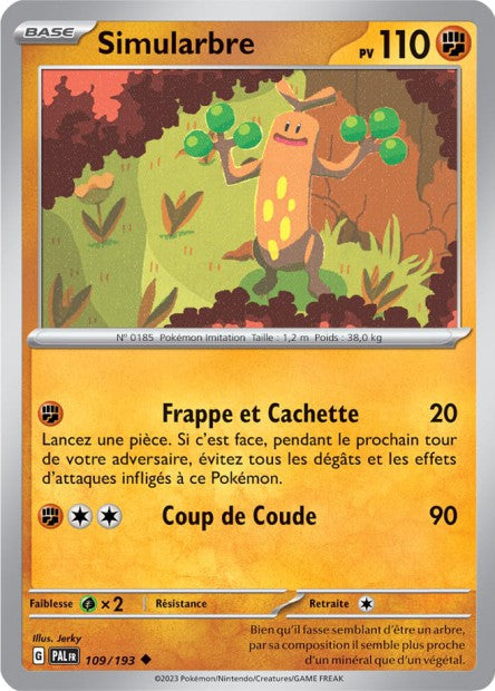 Carte Pokémon Simularbre 109/193 PAL EV02 LorenZone