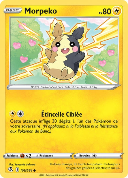 Carte Pokémon Morpeko 109/264 FST EB08 LorenZone