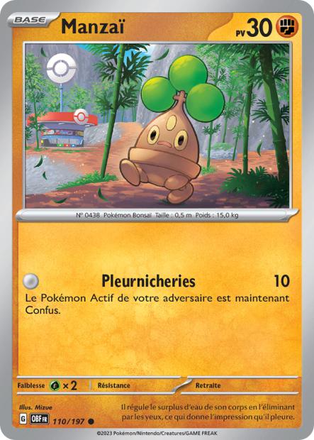 Carte Pokémon Manzaï 110/197 Flammes Obsidiennes EV03 LorenZone