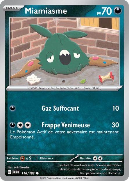 Carte Pokémon Miamiasme 116/182 PAR Faille Paradoxe EV04 Neuf FR LorenZone