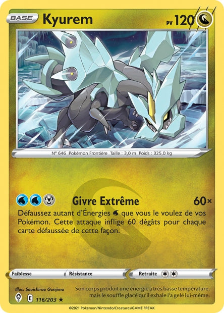 Carte Pokémon Kyurem 116/203 EVS EB07 LorenZone