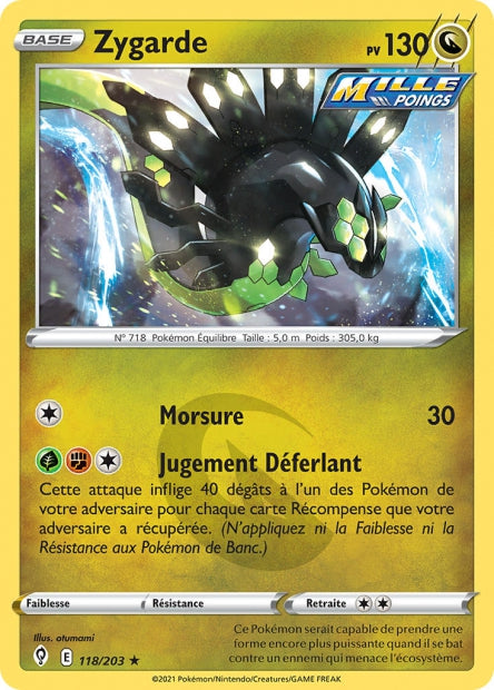 Carte Pokémon Zygarde 118/203 EVS EB07 LorenZone
