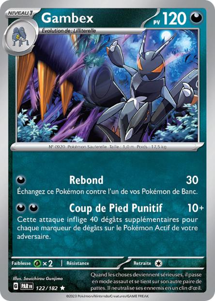 Carte Pokémon Gambex 122/182 PAR Faille Paradoxe EV04 Neuf FR LorenZone