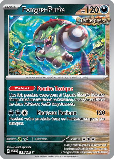 Carte Pokémon Fongus Furie 123/182 PAR Faille Paradoxe EV04 Neuf FR LorenZone
