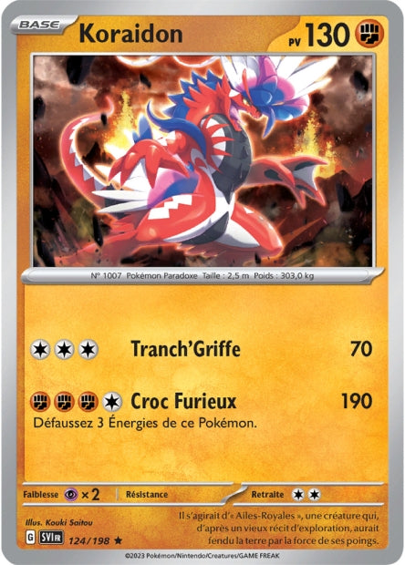 Carte Pokémon Koraidon 124/198 SV1 EV01 LorenZone