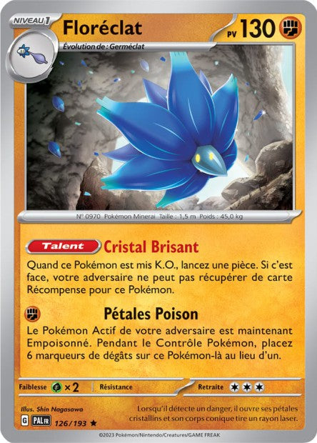 Carte Pokémon Floréclat 126/193 PAL EV02 LorenZone