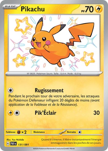 Carte Pokémon Pikachu 131/091 Destinees de Palea EV4_5 LorenZone