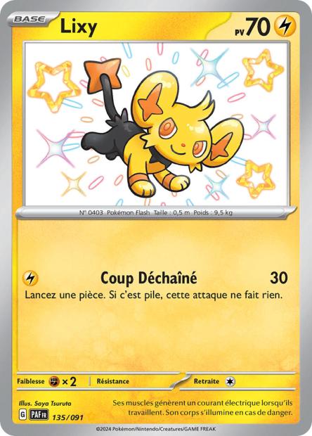 Carte Pokémon Lixy 135/091 Destinees de Palea EV4_5 LorenZone