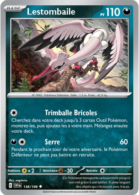 Carte Pokémon Lestombaille 138/198 SV1 EV01 LorenZone