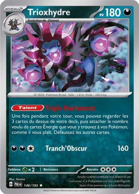 Carte Pokémon Trioxhydre 140/193 PAL EV02 LorenZone