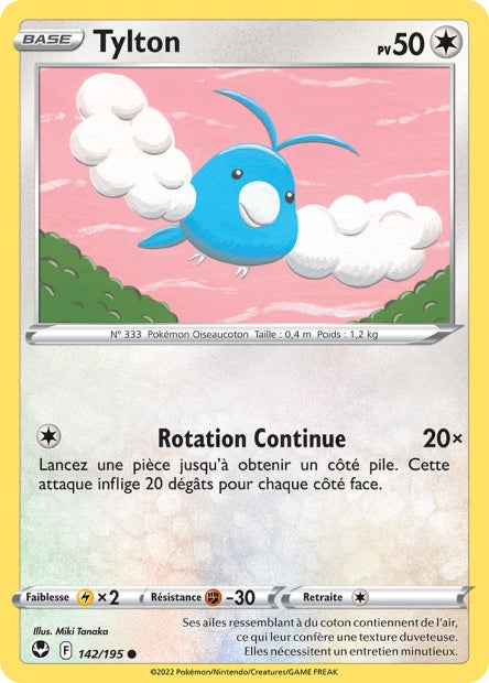 Carte Pokémon Tylton 142/195 SIT Tempete Argentee EB12 Neuf FR LorenZone