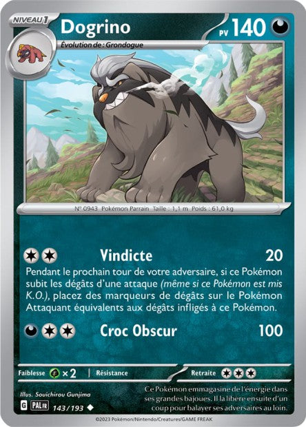 Carte Pokémon Dogrino 143/193 PAL EV02 LorenZone