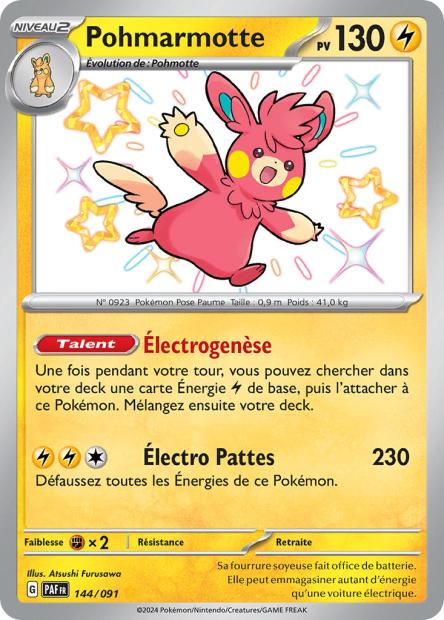 Carte Pokémon Pohmarmotte 144/091 Destinees de Palea EV4_5 LorenZone