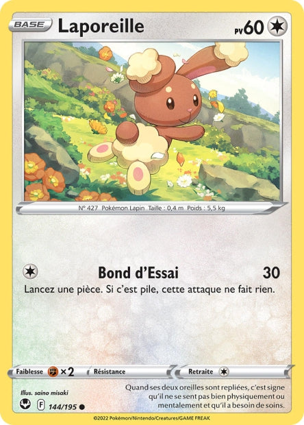 Carte Pokémon Laporeille 144/195 SIT Tempete Argentee EB12 Neuf FR LorenZone