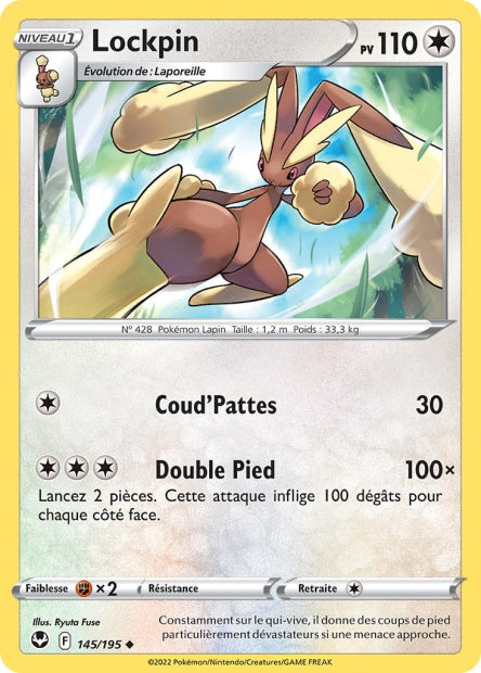 Carte Pokémon Lockpin 145/195 SIT Tempete Argentee EB12 Neuf FR LorenZone