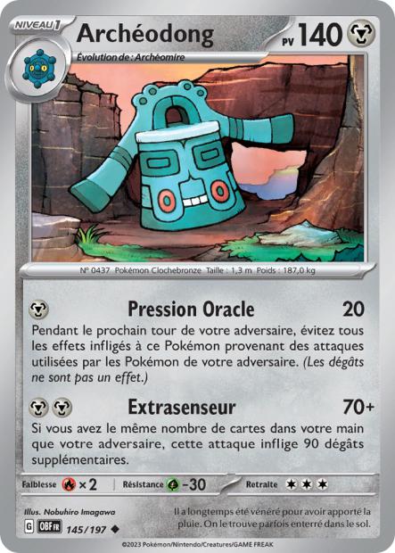 Carte Pokémon Archéodong 145/197 Flammes Obsidiennes EV03 LorenZone