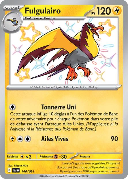 Carte Pokémon Fulgulairo 146/091 Destinees de Palea EV4_5 LorenZone