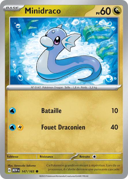 Carte Pokémon Draco 148/165 MEW 151 EV3_5 Neuf FR LorenZone