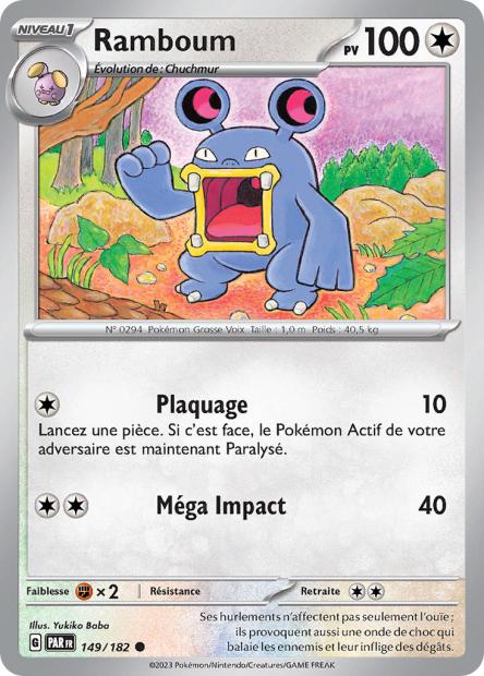 Carte Pokémon Ramboum 149/182 PAR Faille Paradoxe EV04 Neuf FR LorenZone