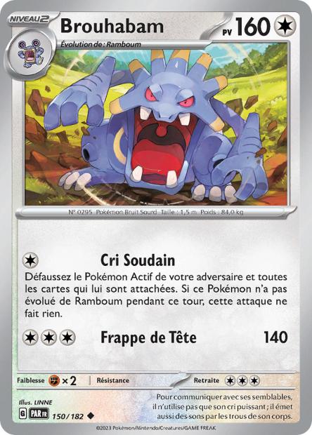 Carte Pokémon Brouhabam 150/182 PAR Faille Paradoxe EV04 Neuf FR LorenZone