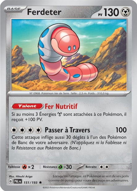 Carte Pokémon Ferdeter 151/193 PAL EV02 LorenZone