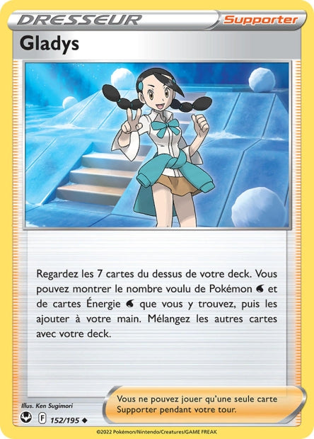 Carte Pokémon Gladys 152/195 SIT Tempete Argentee EB12 Neuf FR LorenZone
