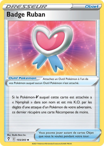Carte Pokémon Badge Ruban 155/203 EVS EB07 LorenZone