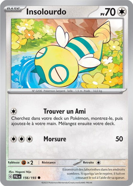 Carte Pokémon Insolourdo 156/193 PAL EV02 LorenZone