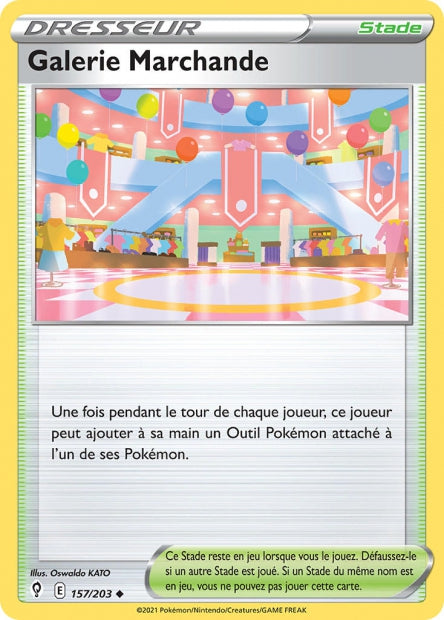 Carte Pokémon Galerie Marchande 157/203 EVS EB07 LorenZone