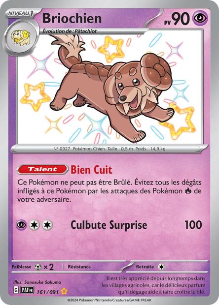 Carte Pokémon Briochien 161/091 Destinees de Palea EV4_5 LorenZone