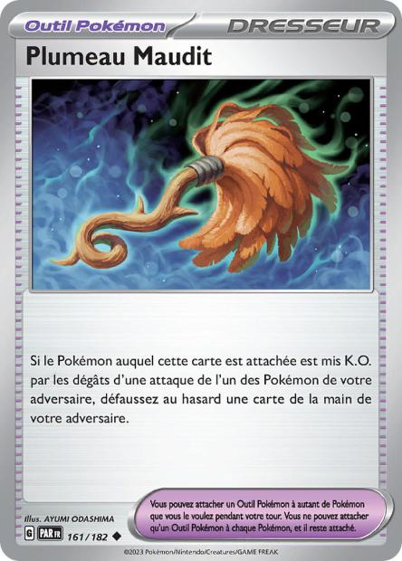 Carte Pokémon Plumeau Maudit 161/182 PAR Faille Paradoxe EV04 Neuf FR LorenZone