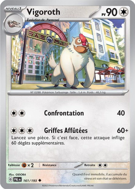 Carte Pokémon Vigoroth 161/193 PAL EV02 LorenZone