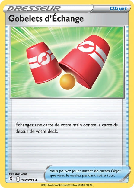 Carte Pokémon Gobelets d’Échange 162/203 EVS EB07 LorenZone
