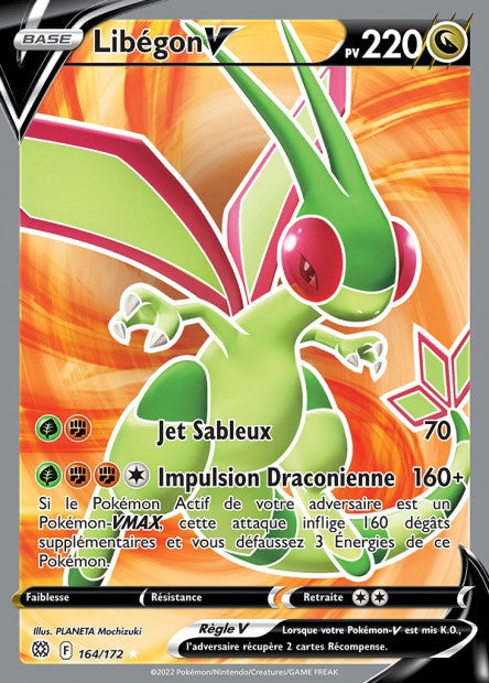 Carte Pokémon Libégon V 164/172 BRS EB09 LorenZone