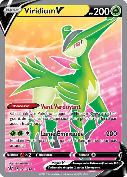 Carte Pokémon Viridium V 164/189 ASR EB10 LorenZone
