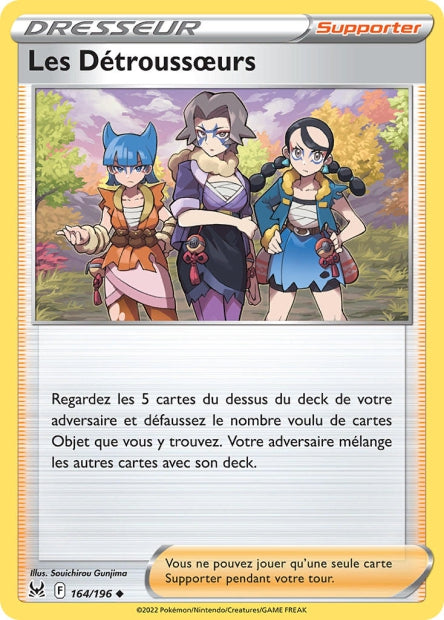 Carte Pokémon Les Détroussoeurs 164/196 LOR Origine Perdue EB11 Neuf FR LorenZone
