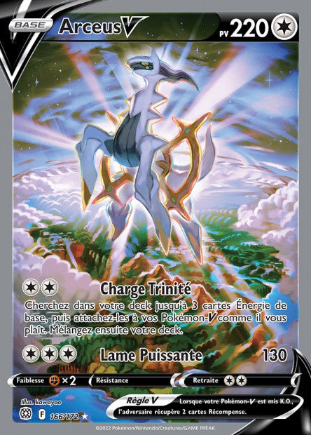 Carte Pokémon Arceus V 166/172 BRS EB09 LorenZone