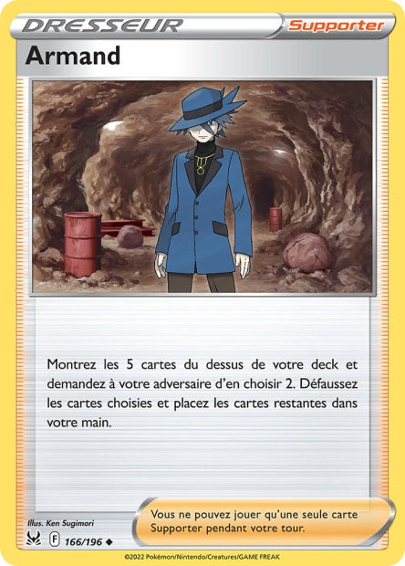 Carte Pokémon Armand 166/196 LOR Origine Perdue EB11 Neuf FR LorenZone