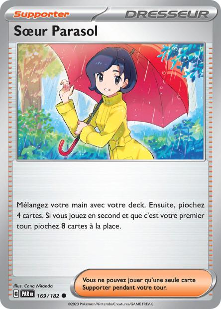 Carte Pokémon Soeur Parasol 169/182 PAR Faille Paradoxe EV04 Neuf FR LorenZone