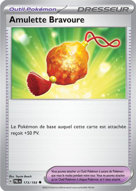 Carte Pokémon Amulette Bravoure 173/193 PAL EV02 LorenZone