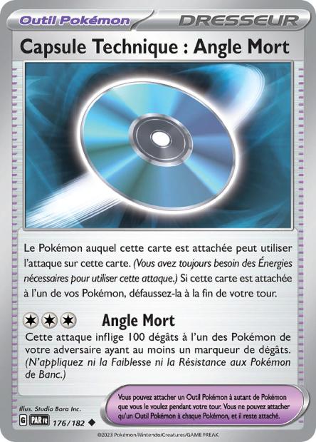 Carte Pokémon Capsule Technique Angle Mort 176/182 PAR Faille Paradoxe EV04 Neuf FR LorenZone