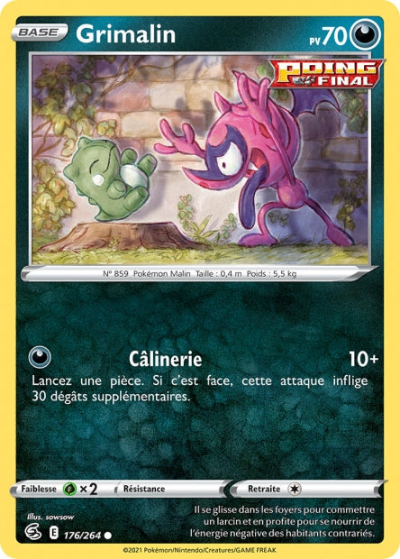 Carte Pokémon Grimalin 176/264 FST EB08 LorenZone