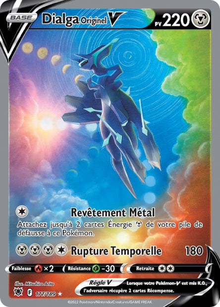 Carte Pokémon Dialga Originel V 177/189 ASR EB10 LorenZone