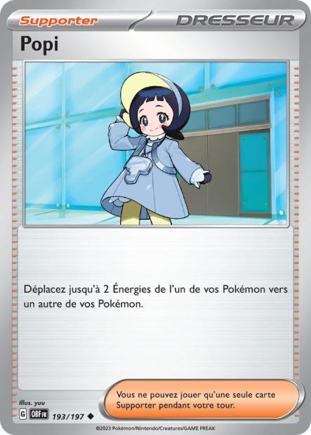 Carte Pokémon Popi 193/197 Flammes Obsidiennes EV03 LorenZone