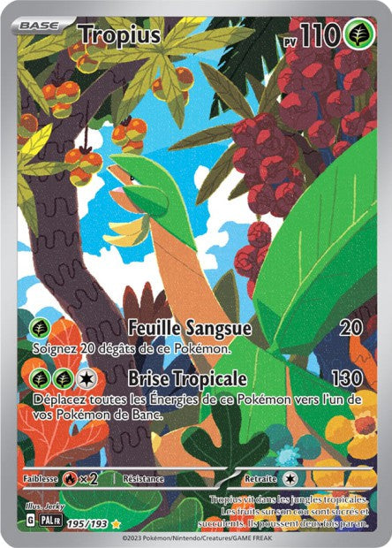 Carte Pokémon Tropius 195/193 PAL EV02 LorenZone