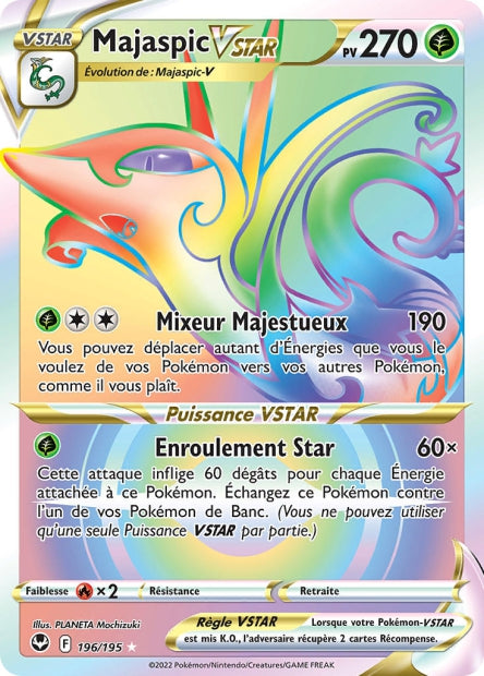 Carte Pokémon Majaspic VSTAR 196/195 SIT Tempete Argentee EB12 Neuf FR LorenZone