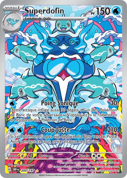 Carte Pokémon Superdofin 200/197 Flammes Obsidiennes EV03 LorenZone