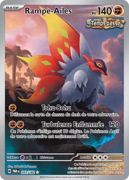 Carte Pokémon Rampe Ailes 203/182 PAR Faille Paradoxe EV04 Neuf FR LorenZone