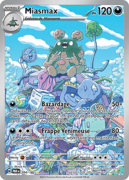 Carte Pokémon Miasmax 204/182 PAR Faille Paradoxe EV04 Neuf FR LorenZone