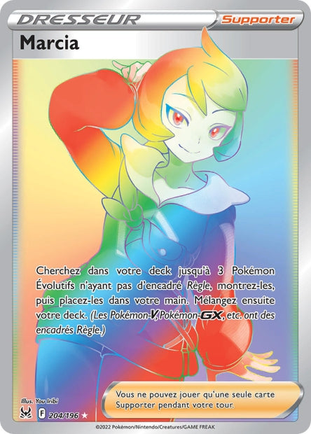 Carte Pokémon Marcia 204/196 LOR Origine Perdue EB11 Neuf FR LorenZone